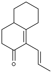 4,4a,5,6,7,8-Hexahydro-1-(1-propenyl)naphthalen-2(3H)-one Struktur