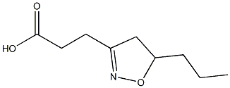 4,5-Dihydro-5-propylisoxazole-3-propionic acid Struktur