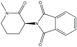 (3S)-1-Methyl-3-phthalimidylpiperidin-2-one Struktur