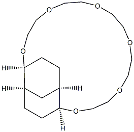 [1R,4S,21S,24R,(-)]-5,8,11,14,17,20-Hexaoxatricyclo[19.4.0.04,24]pentacosane Struktur