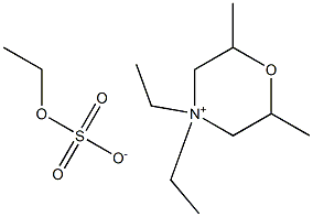 4,4-Diethyl-2,6-dimethylmorpholinium ethyl sulfate Struktur