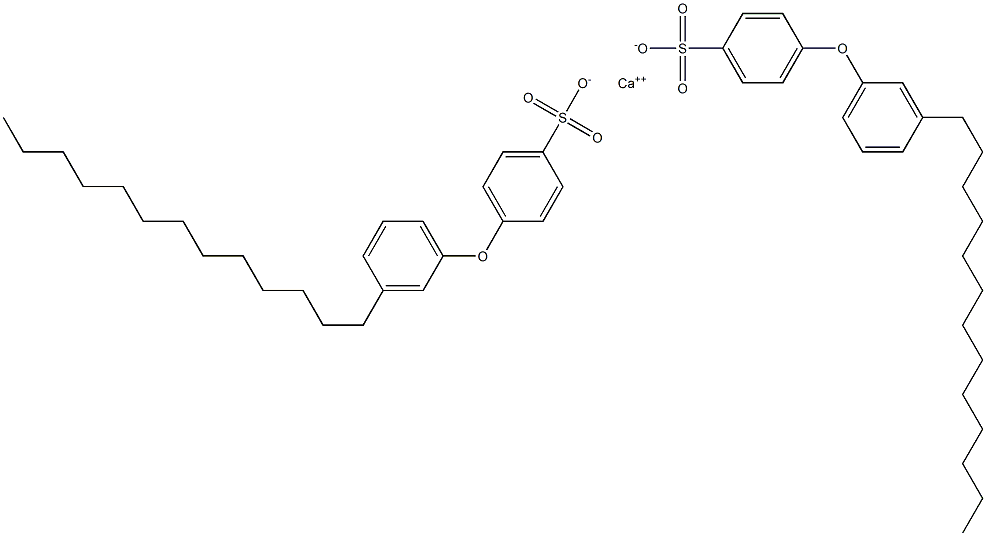 Bis[4-(3-tridecylphenoxy)benzenesulfonic acid]calcium salt Struktur