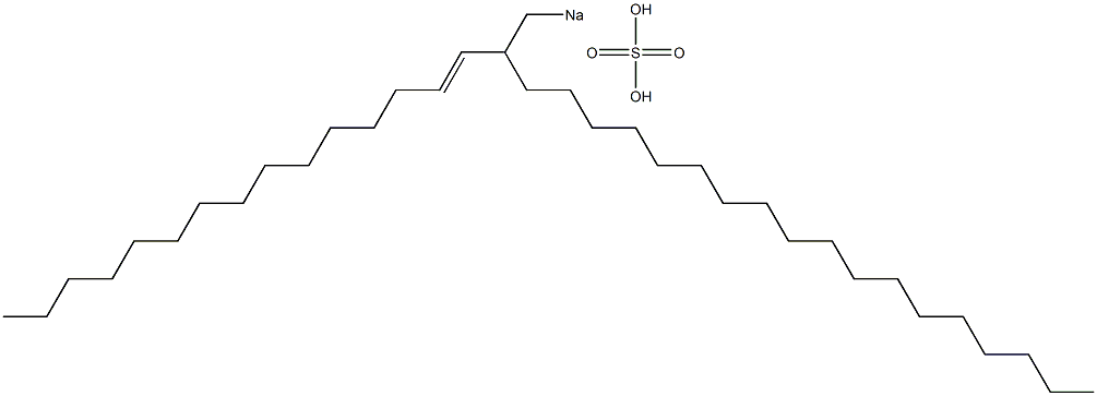 Sulfuric acid 2-(1-pentadecenyl)icosyl=sodium ester salt Struktur