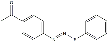 1-[(Phenylthio)azo]-4-acetylbenzene Struktur