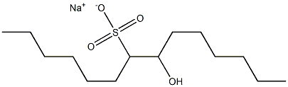 8-Hydroxytetradecane-7-sulfonic acid sodium salt Struktur