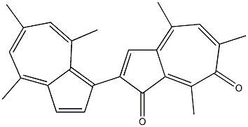 2-(4,6,8-Trimethylazulen-1-yl)-4,6,8-trimethylazulene-1,7-dione Struktur