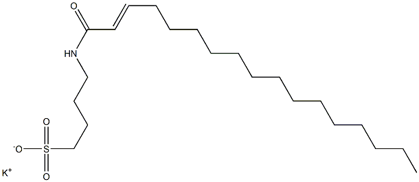 4-(2-Heptadecenoylamino)-1-butanesulfonic acid potassium salt Struktur