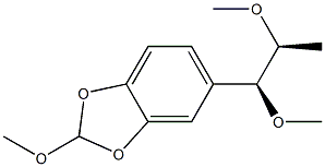 5-[(1S,2S)-1,2-Dimethoxypropyl]-2-methoxy-1,3-benzodioxole Struktur