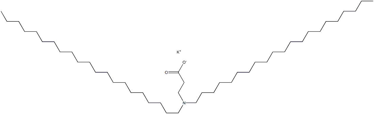 3-(Dihenicosylamino)propanoic acid potassium salt Struktur