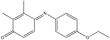 4-(4-Ethoxyphenylimino)-2,3-dimethyl-2,5-cyclohexadien-1-one Struktur