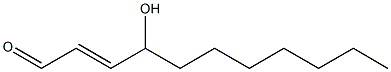 (E)-4-Hydroxy-2-undecen-1-al Struktur