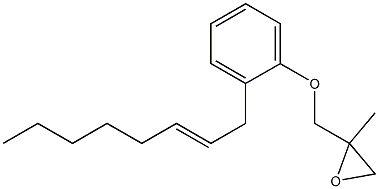 2-(2-Octenyl)phenyl 2-methylglycidyl ether Struktur