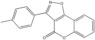 3-(4-Methylphenyl)-4H-[1]benzopyrano[3,4-d]isoxazol-4-one Struktur