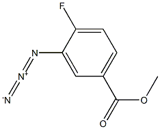 3-Azido-4-fluorobenzoic acid methyl ester Struktur