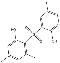 2,2'-Dihydroxy-4,5',6-trimethyl[sulfonylbisbenzene] Struktur