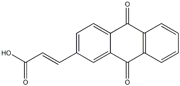 2-(2-Carboxyvinyl)anthraquinone Struktur