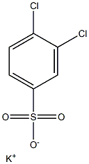 3,4-Dichlorobenzenesulfonic acid potassium salt Struktur