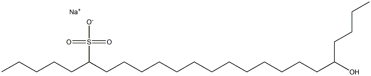 20-Hydroxytetracosane-6-sulfonic acid sodium salt Struktur