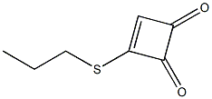 3-(Propylthio)-3-cyclobutene-1,2-dione Struktur