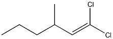 1,1-Dichloro-3-methyl-1-hexene Struktur