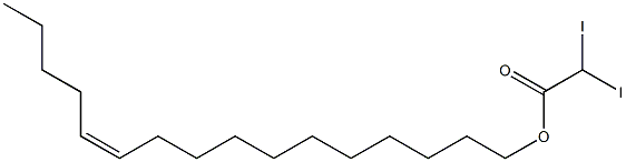 Diiodoacetic acid (Z)-11-hexadecenyl ester Struktur