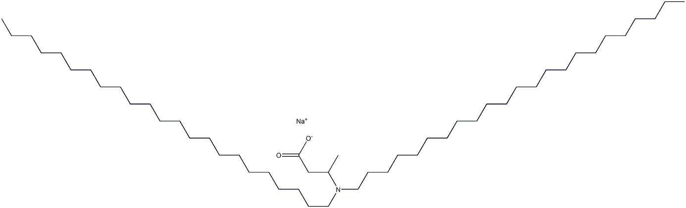 3-(Ditricosylamino)butyric acid sodium salt Struktur