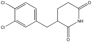 3-(3,4-Dichlorobenzyl)piperidine-2,6-dione Struktur