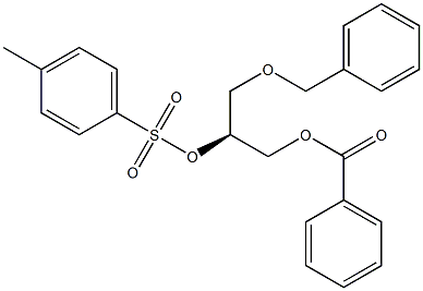 [S,(+)]-3-O-Benzyl-1-O-benzoyl-2-O-(p-tolylsulfonyl)-L-glycerol Struktur