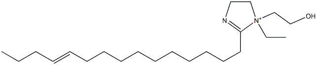 1-Ethyl-1-(2-hydroxyethyl)-2-(11-pentadecenyl)-2-imidazoline-1-ium Struktur