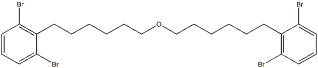 2,6-Dibromophenylhexyl ether Struktur