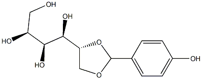 1-O,2-O-(4-Hydroxybenzylidene)-L-glucitol Struktur