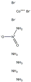 Nitropentamminecobalt(III) bromide Struktur