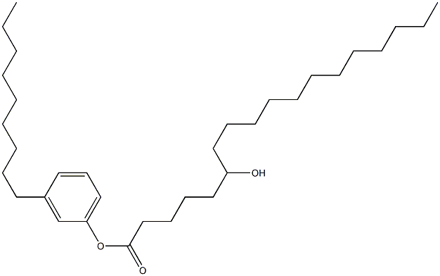 6-Hydroxystearic acid 3-nonylphenyl ester Struktur