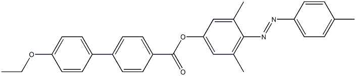 4-(4-Ethoxyphenyl)benzoic acid 4-[(4-methylphenyl)azo]-3,5-dimethylphenyl ester Struktur