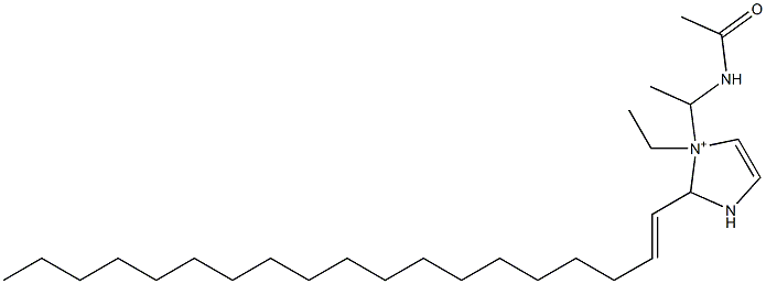 1-[1-(Acetylamino)ethyl]-1-ethyl-2-(1-nonadecenyl)-4-imidazoline-1-ium Struktur