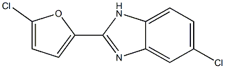 5-Chloro-2-(5-chlorofuran-2-yl)-1H-benzimidazole Struktur