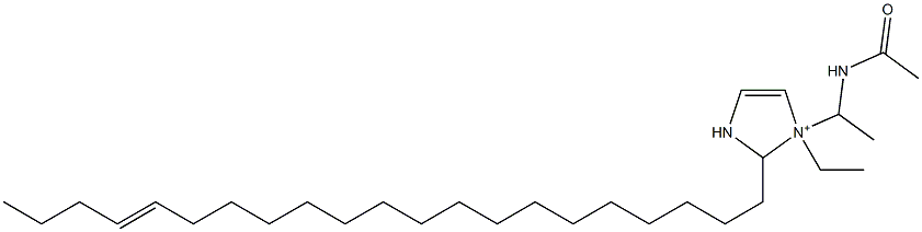 1-[1-(Acetylamino)ethyl]-1-ethyl-2-(17-henicosenyl)-4-imidazoline-1-ium Struktur