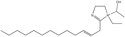 1-Ethyl-1-(1-hydroxyethyl)-2-(2-tridecenyl)-2-imidazoline-1-ium Struktur