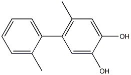 4-(2-Methylphenyl)-5-methylbenzene-1,2-diol Struktur