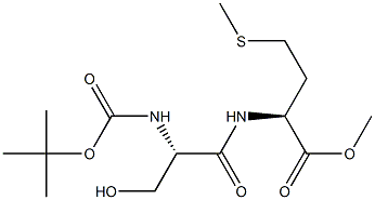 N-(N-tert-Butoxycarbonylseryl)methionine methyl ester Struktur