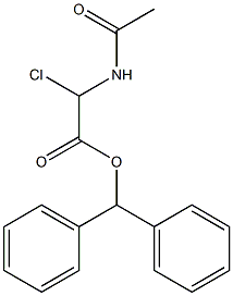 Acetylaminochloroacetic acid diphenylmethyl ester Struktur