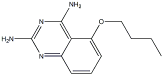 2,4-Diamino-5-butyloxy-quinazoline Struktur