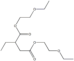 Ethylsuccinic acid bis(2-ethoxyethyl) ester Struktur