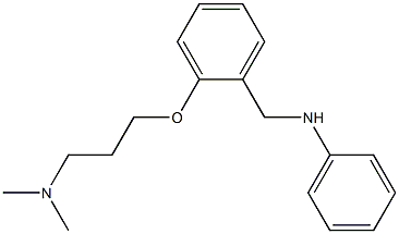 N-Phenyl-o-[3-(dimethylamino)propoxy]benzylamine Struktur