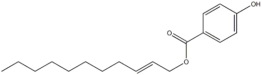 4-Hydroxybenzoic acid 2-undecenyl ester Struktur