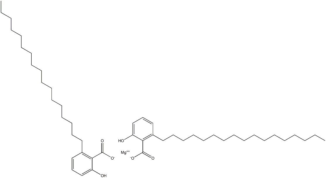 Bis(6-heptadecylsalicylic acid)magnesium salt Struktur