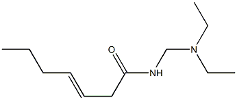 N-[(Diethylamino)methyl]-3-heptenamide Struktur