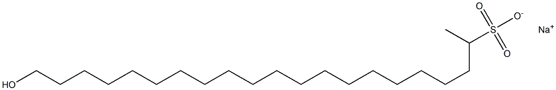 21-Hydroxyhenicosane-2-sulfonic acid sodium salt Struktur