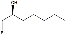 [S,(-)]-1-Bromo-2-heptanol Struktur