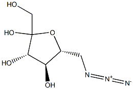 6-Azido-6-deoxy-D-fructofuranose Struktur